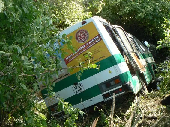 Автобус з’їхав у струмок – 30 постраждалих та 1 загиблий (Фоторепортаж) + (Відео) — фото 1
