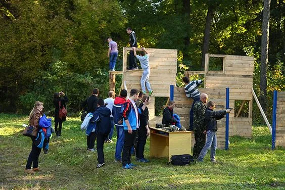 Бійці АТО проводять курси військово-патріотичної підготовки для школярів Хмельницької області (Фоторепортаж) — фото 7