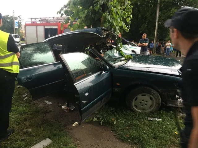 У Хмельницькому автомобіль «Audi» врізався у дерево. Водій загинув на місці. З'явились фото з місця аварії — фото 5